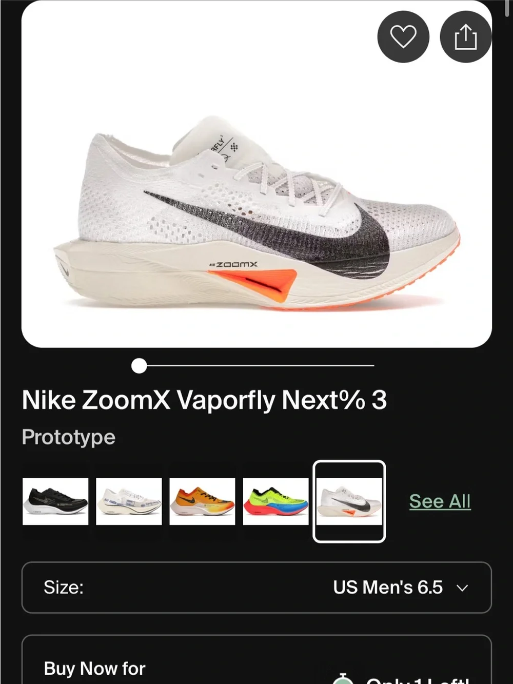 Nike ZoomX Vaporfly Next% 3 Prototype